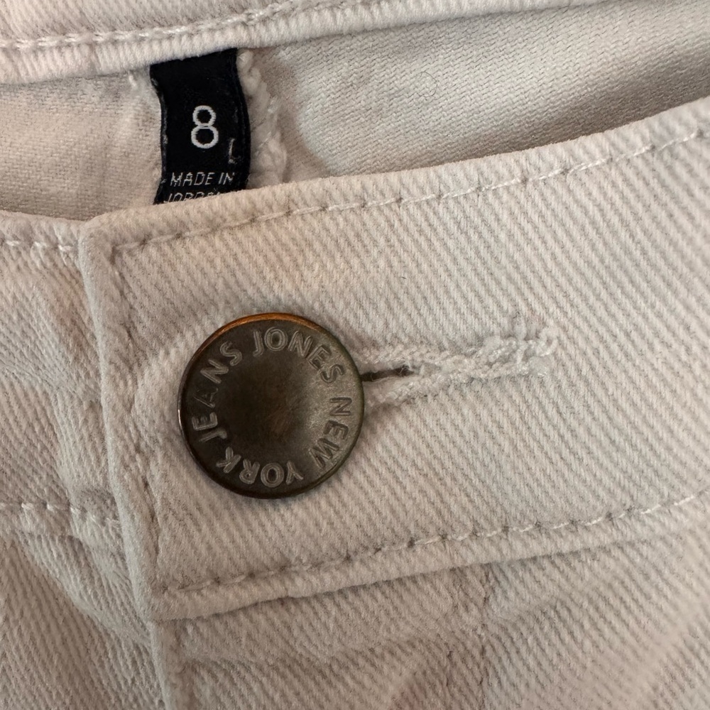 Jones New York Signature Lexington Straight Women’s White Jeans size 8 - Picture 9 of 11